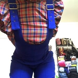 Cobalt blue playsuit